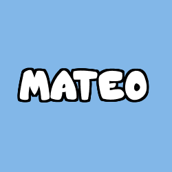 Coloración del nombre MATEO