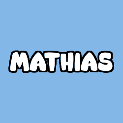 Coloración del nombre MATHIAS