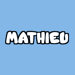 Coloración del nombre MATHIEU