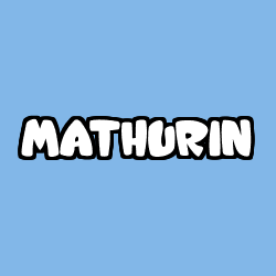 Coloración del nombre MATHURIN