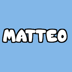 Coloración del nombre MATTEO