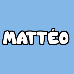 Coloración del nombre MATTÉO