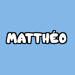 Coloración del nombre MATTHÉO