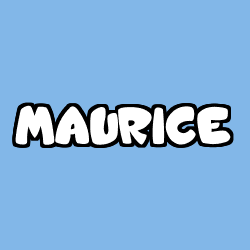 Coloración del nombre MAURICE