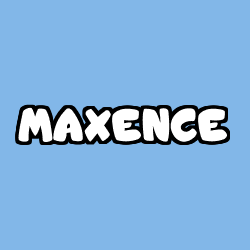 Coloración del nombre MAXENCE