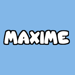 Coloración del nombre MAXIME