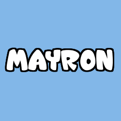 Coloración del nombre MAYRON