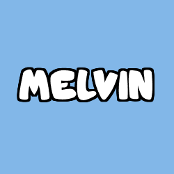 Coloración del nombre MELVIN