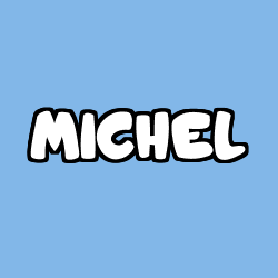 Coloración del nombre MICHEL