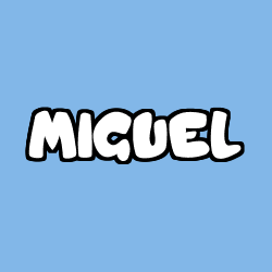 Coloración del nombre MIGUEL