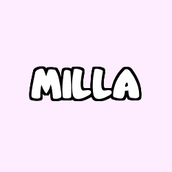 Coloración del nombre MILLA