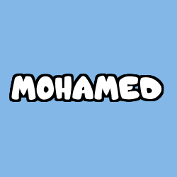 Coloración del nombre MOHAMED