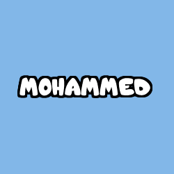 Coloración del nombre MOHAMMED