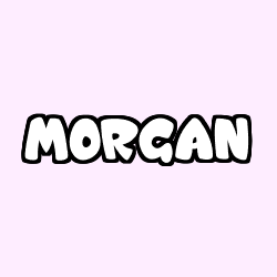 Coloración del nombre MORGAN