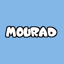 Coloración del nombre MOURAD