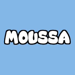 Coloración del nombre MOUSSA