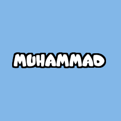 Coloración del nombre MUHAMMAD