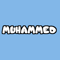 Coloración del nombre MUHAMMED