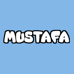 Coloración del nombre MUSTAFA