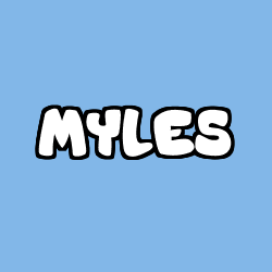 Coloración del nombre MYLES