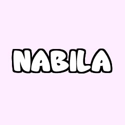 Coloración del nombre NABILA