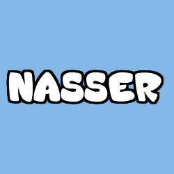 Coloración del nombre NASSER