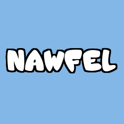 Coloración del nombre NAWFEL