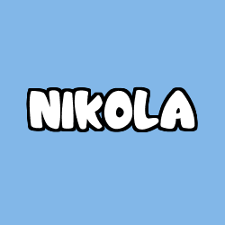 Coloración del nombre NIKOLA