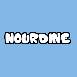 Coloración del nombre NOURDINE