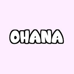 Coloración del nombre OHANA