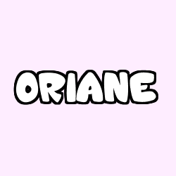 Coloración del nombre ORIANE