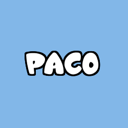 Coloración del nombre PACO