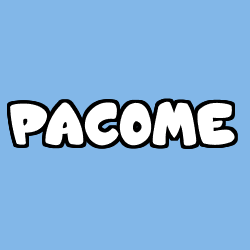 Coloración del nombre PACOME