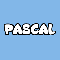 Coloración del nombre PASCAL