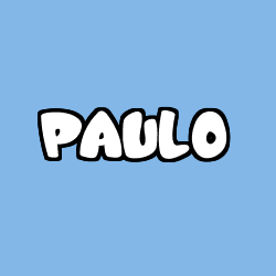 Coloración del nombre PAULO