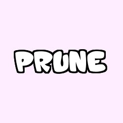 Coloración del nombre PRUNE