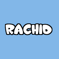 Coloración del nombre RACHID