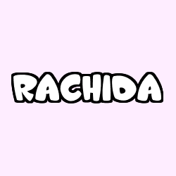 Coloración del nombre RACHIDA