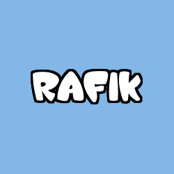 Coloración del nombre RAFIK