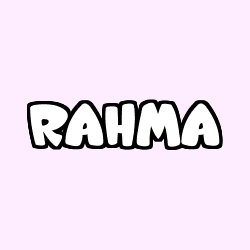 Coloración del nombre RAHMA