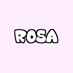 Coloración del nombre ROSA