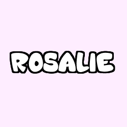 Coloración del nombre ROSALIE