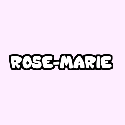 Coloración del nombre ROSE-MARIE