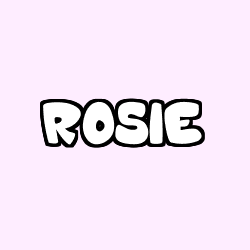 Coloración del nombre ROSIE