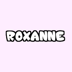 Coloración del nombre ROXANNE