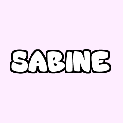 Coloración del nombre SABINE