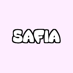 Coloración del nombre SAFIA