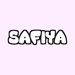 Coloración del nombre SAFIYA