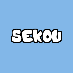 Coloración del nombre SEKOU