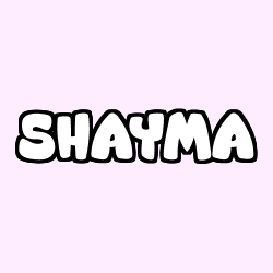 Coloración del nombre SHAYMA